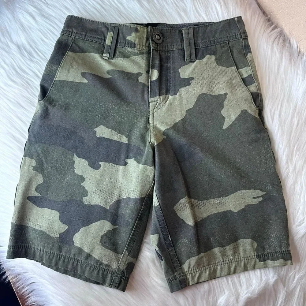 Volcom Boys Camp Board Shorts Water Repellent Size 10
